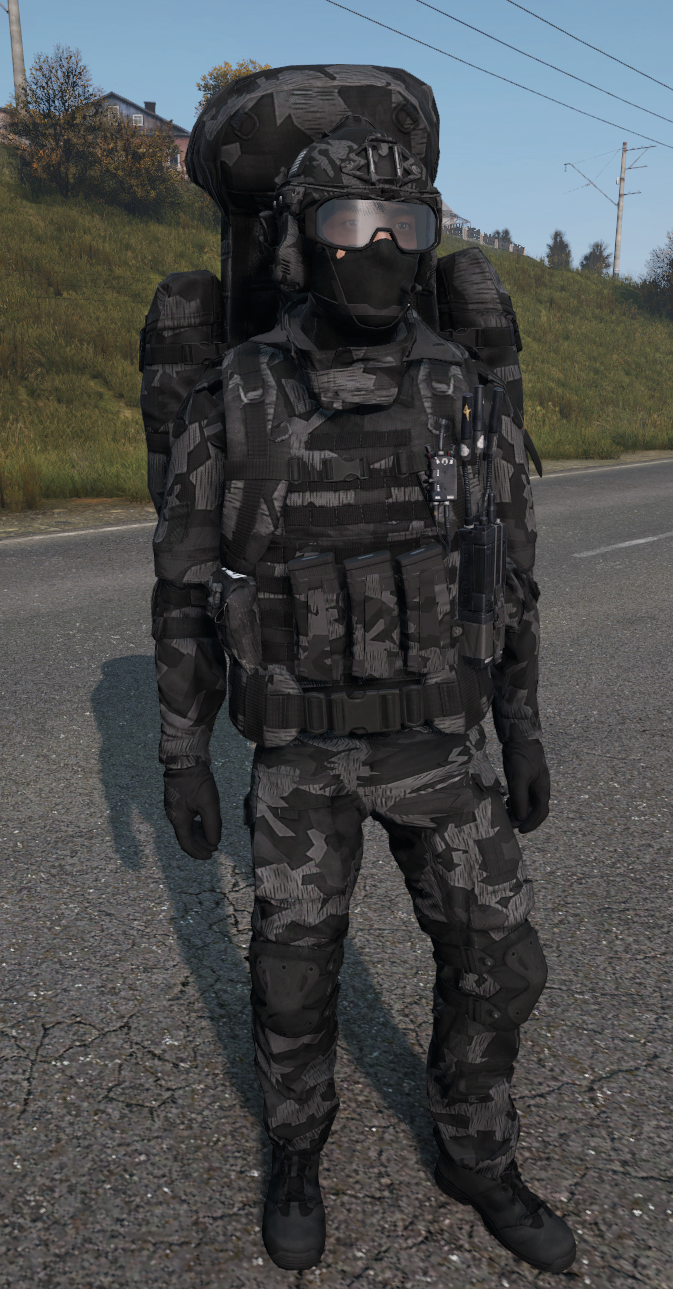 Stealth Black Splintertarn retexture, view 1
